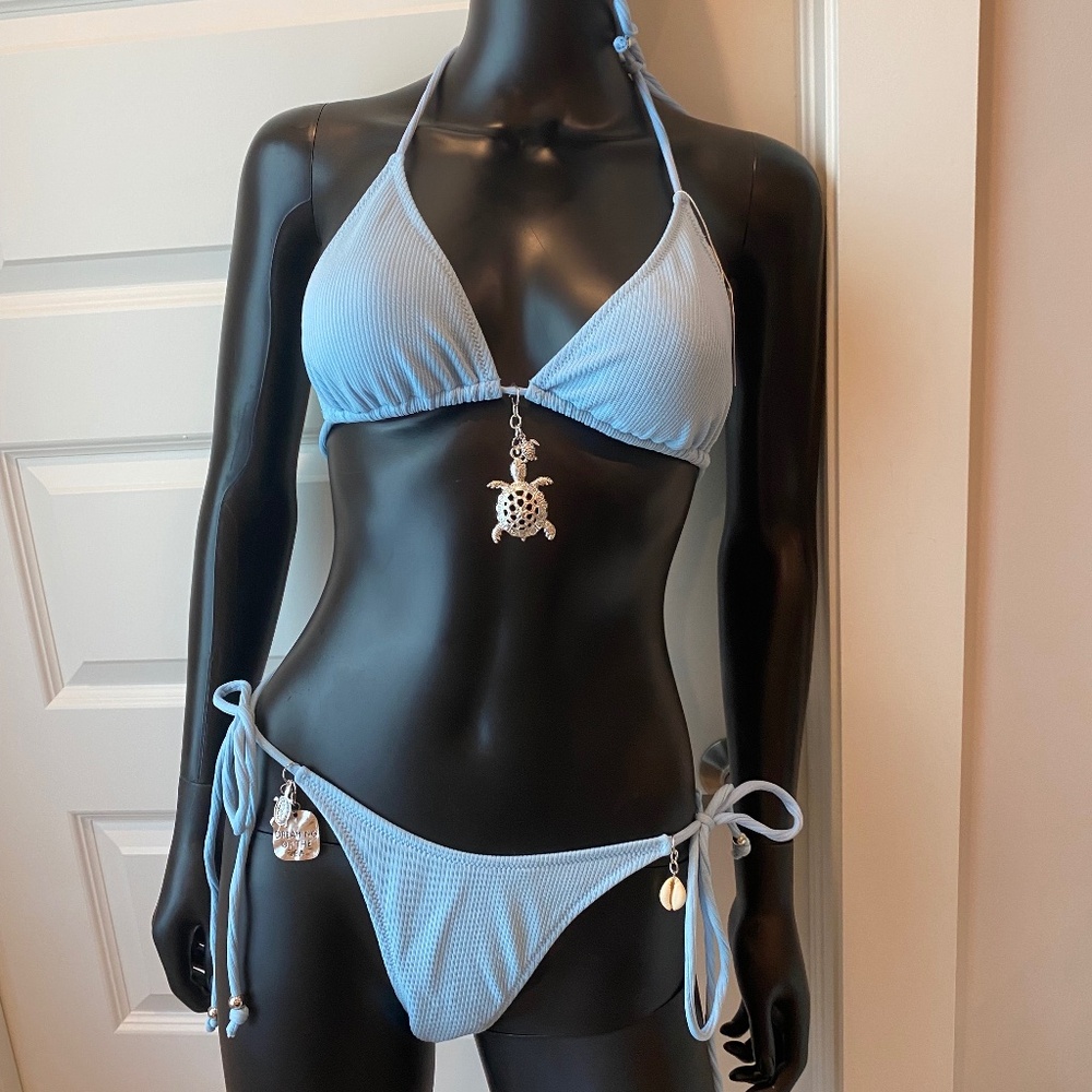 Light Blue Bikini with Charming Bikini’s Charms!